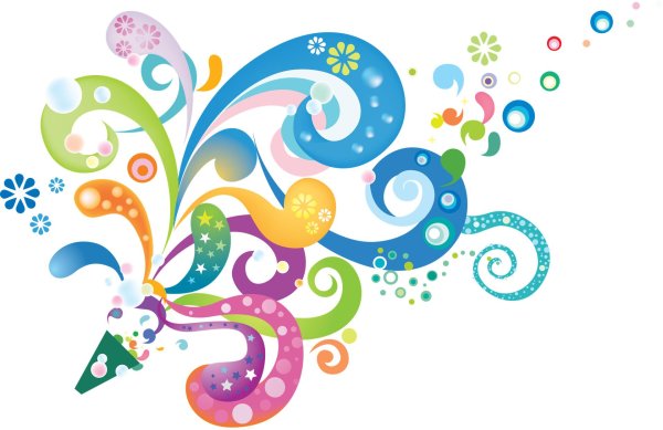 цветной узор