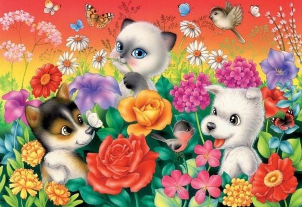 открытки со зверятами