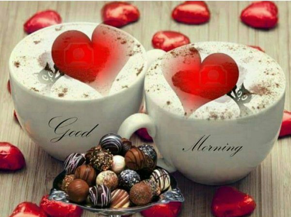 сердечки доброе утро