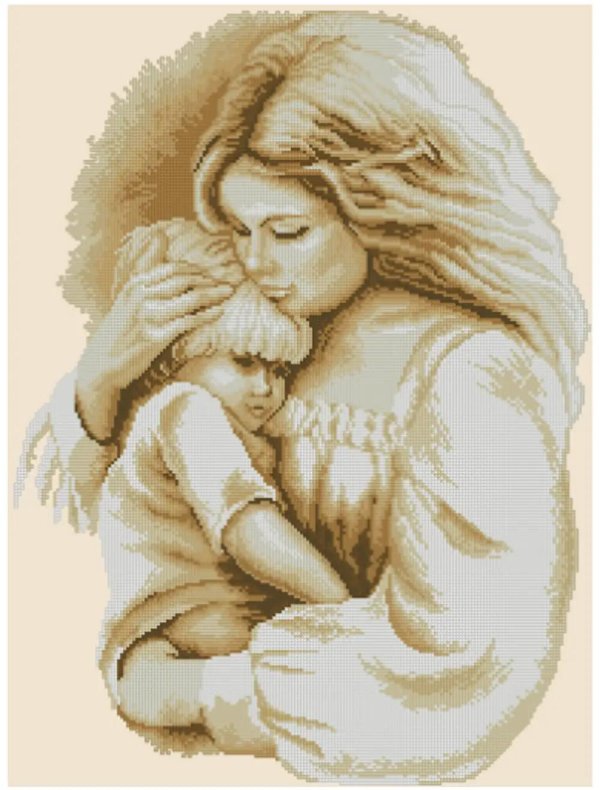 вышивка крестом материнская любовь