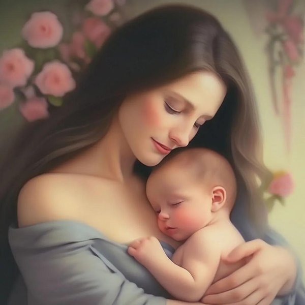 мама с младенцем