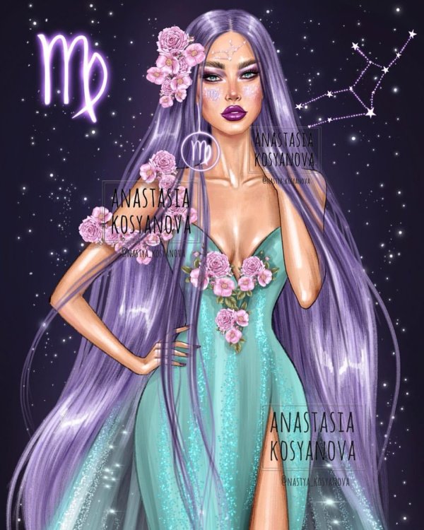anastasia kosyanova иллюстрации знаков зодиака