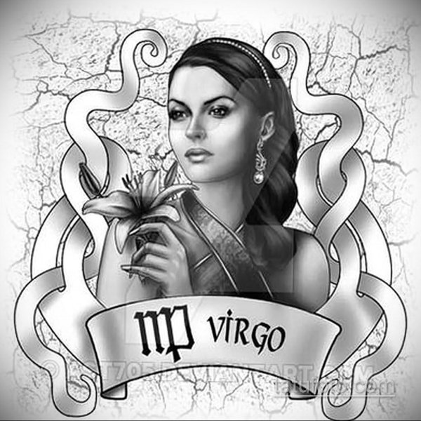 эскиз тату девушка