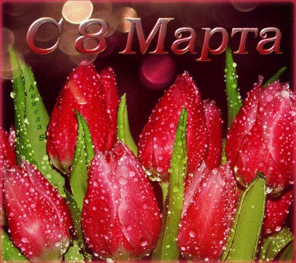 с 8 марта живые открытки