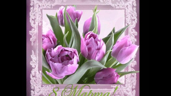 8 марта с тюльпанами