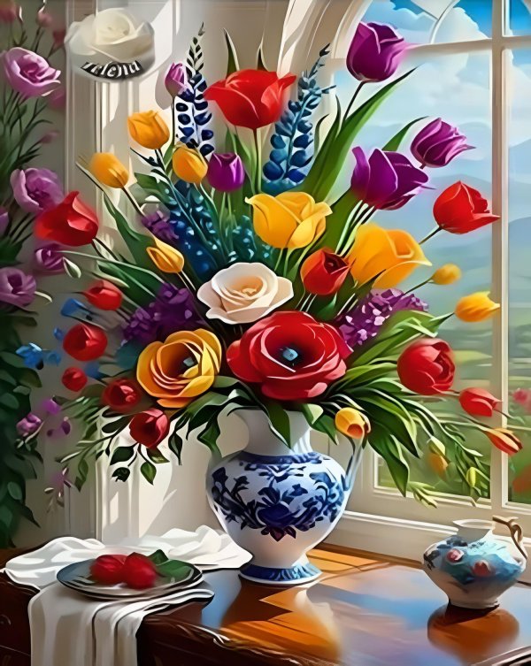 цветок картина