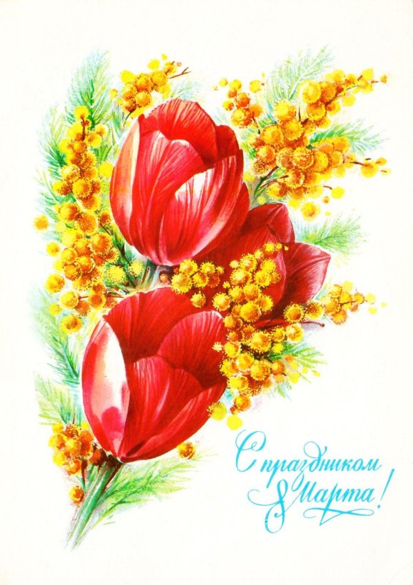 8 марта мимоза