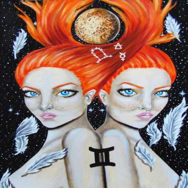 tati moons art zodiac близнецы