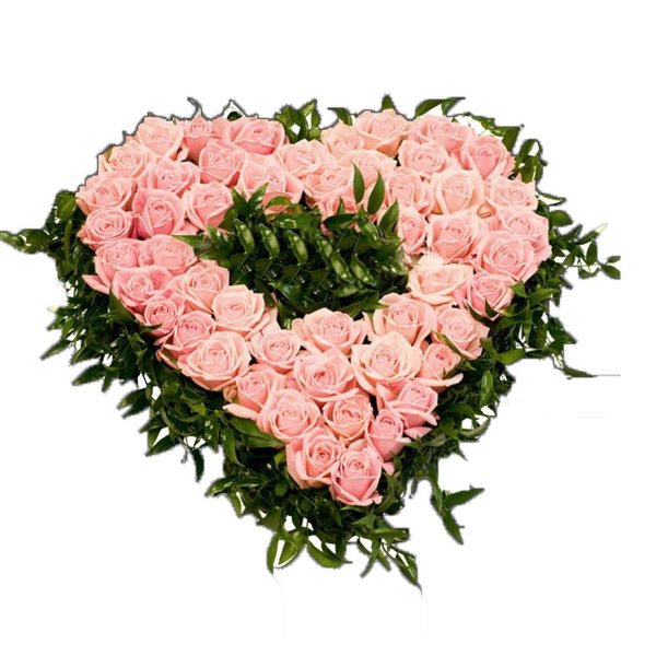 Сердце из цветов