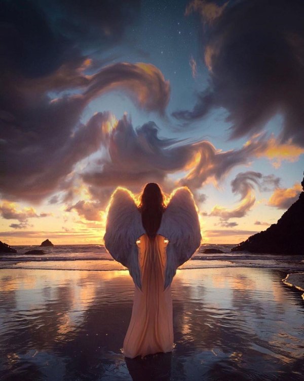 На аватарку ангелы