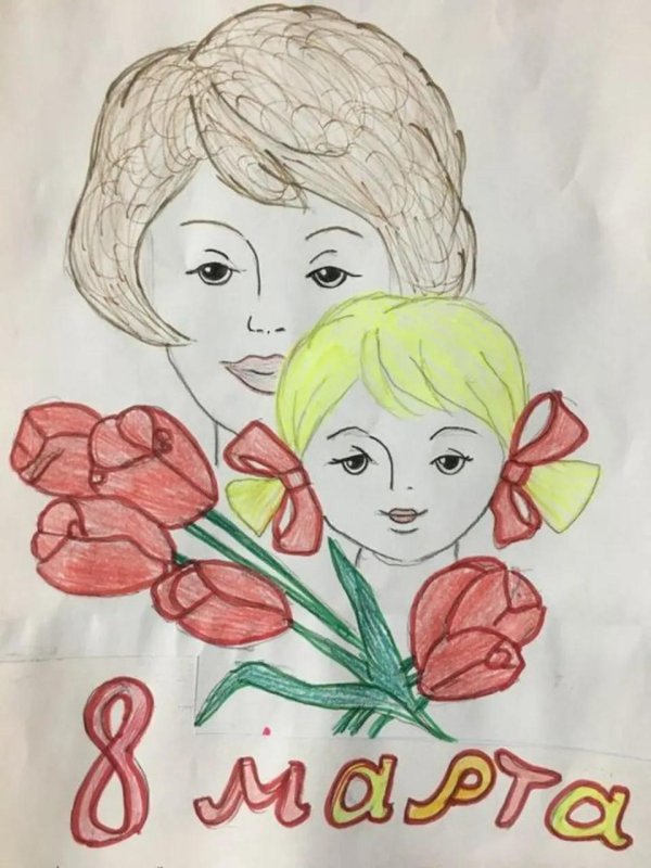 Карандашом на 8 марта