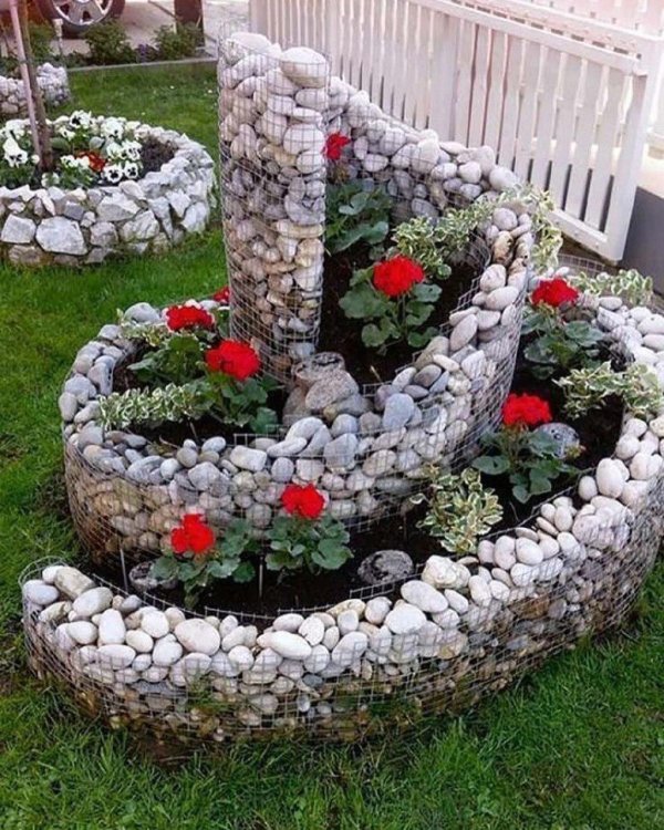 альпийская горка с габионами