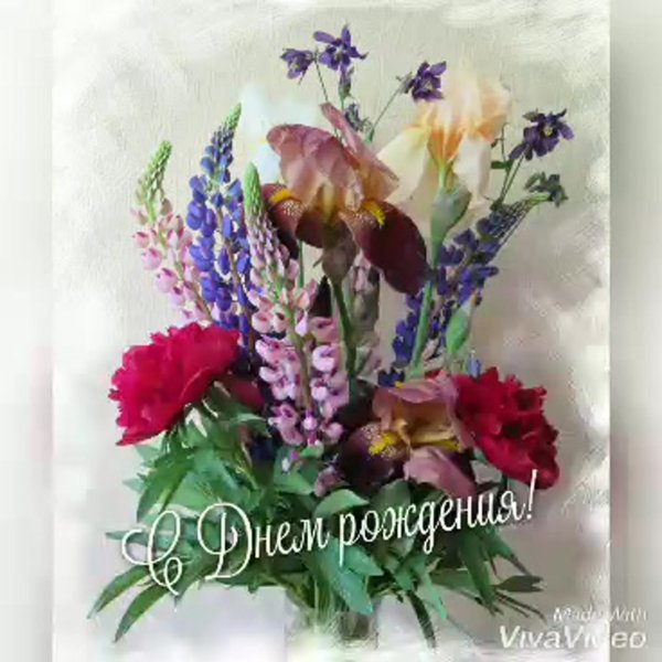 день рождения красивая открытка