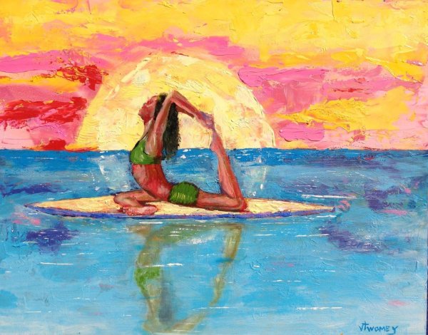 Йога нарисованные