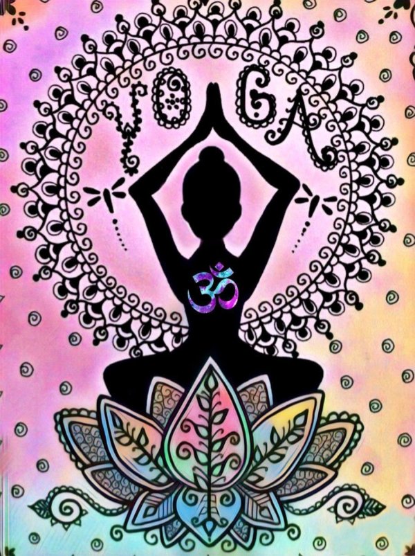 Йога нарисованные