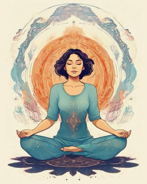 Йога нарисованные