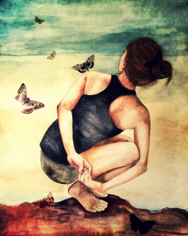 Йога нарисованные