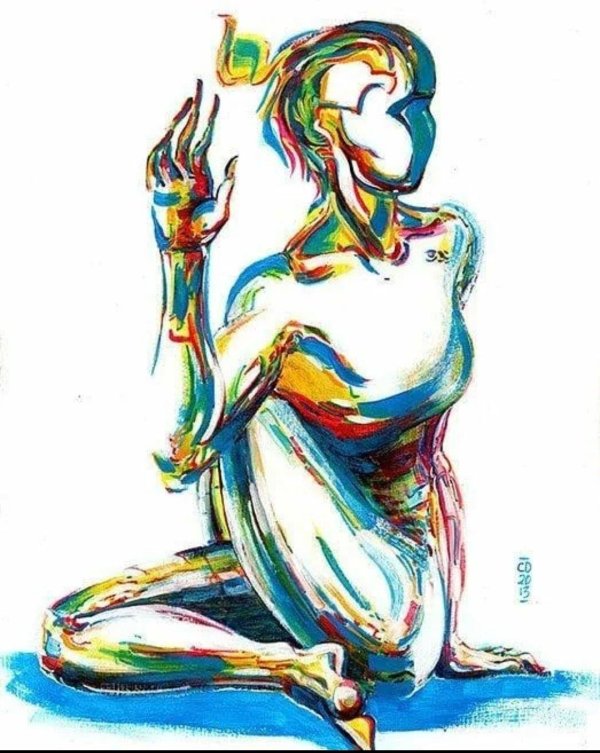 Йога нарисованные