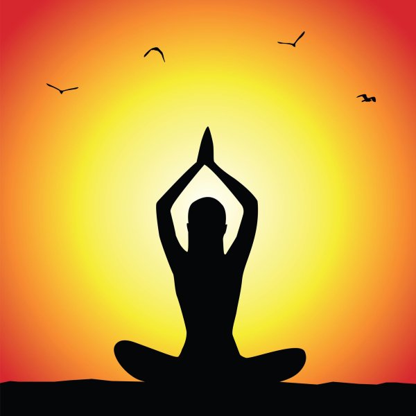 Йога нарисованные