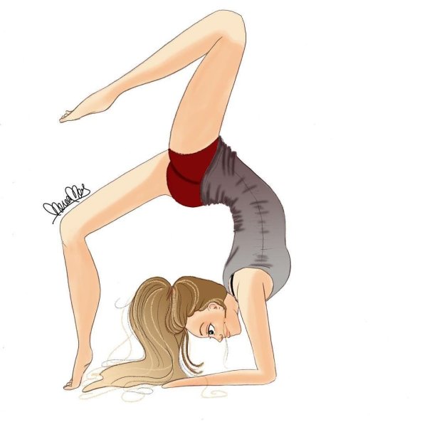 Йога нарисованные