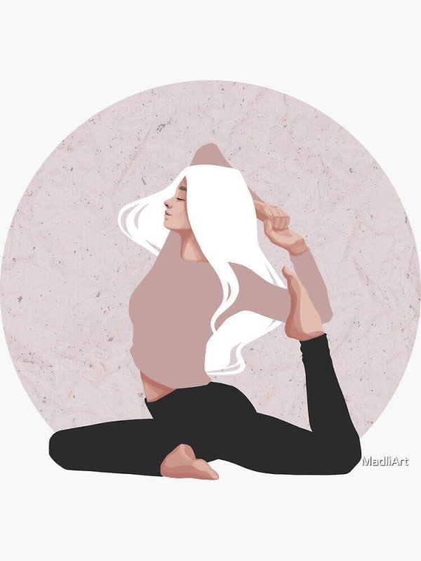 Йога нарисованные