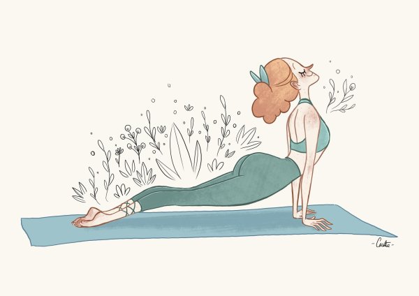 Йога нарисованные