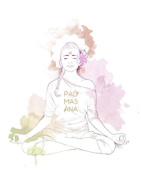 Йога нарисованные