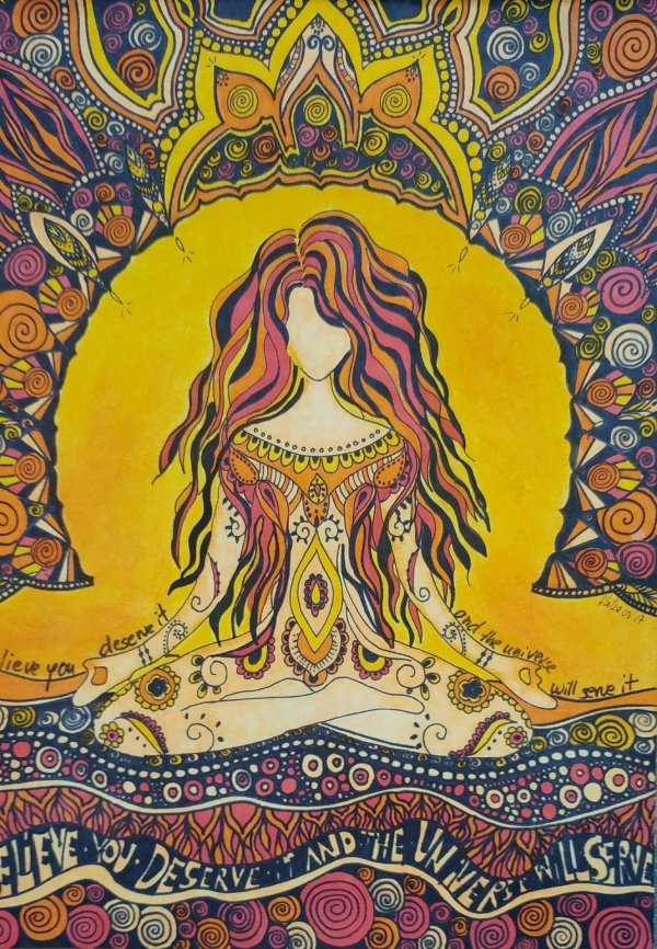 Йога нарисованные