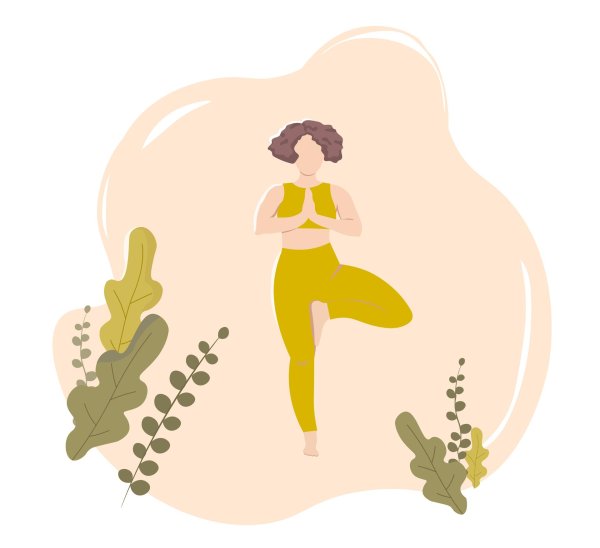 Йога нарисованные