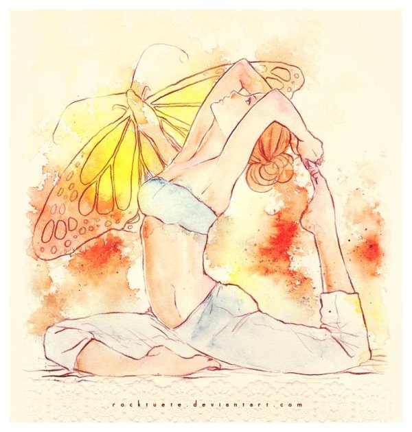 Йога нарисованные