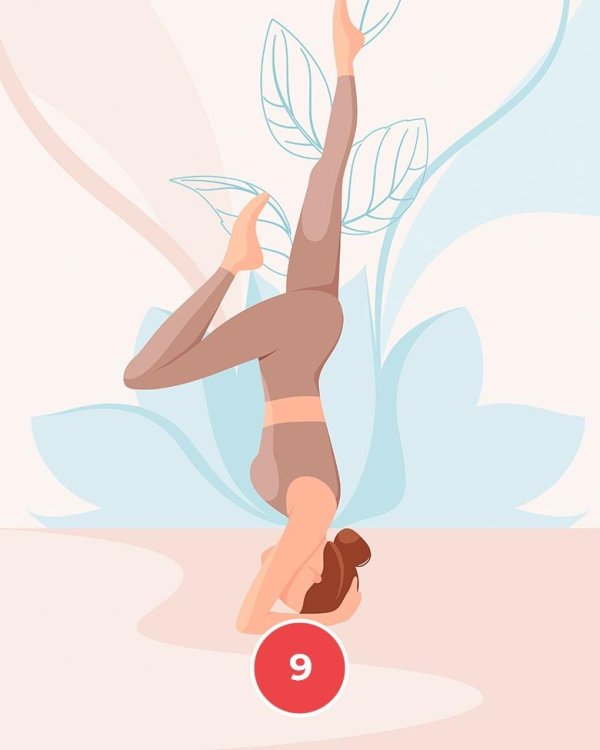 Йога нарисованные