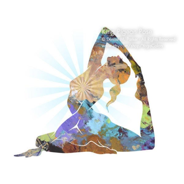 Йога нарисованные