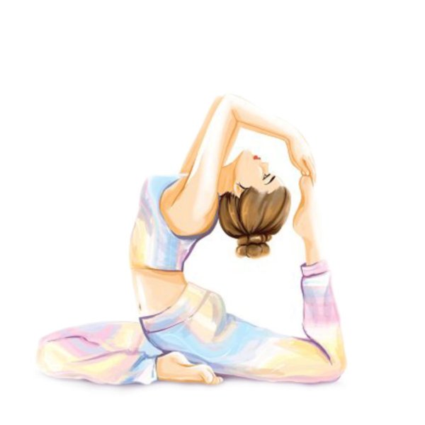 Йога нарисованные