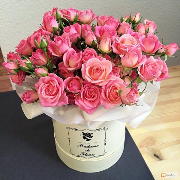 цветы в коробке