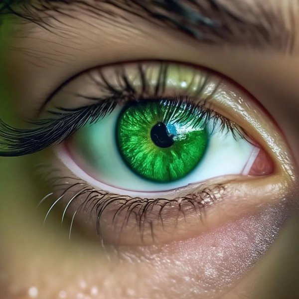 Глаза зеленые