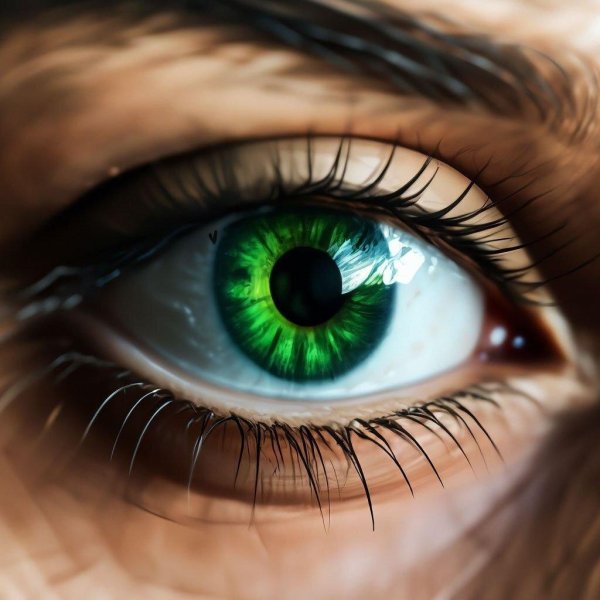 Глаза зеленые