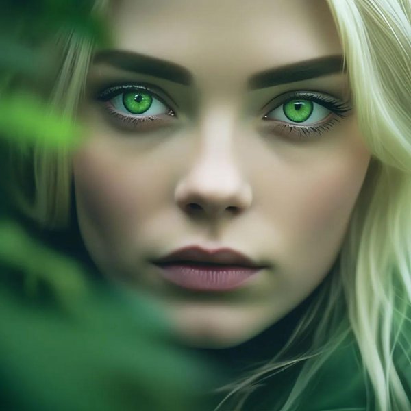 Глаза зеленые
