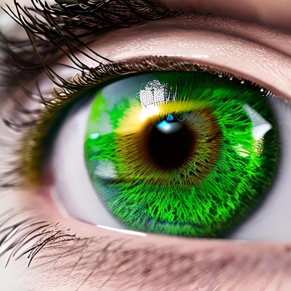 Глаза зеленые