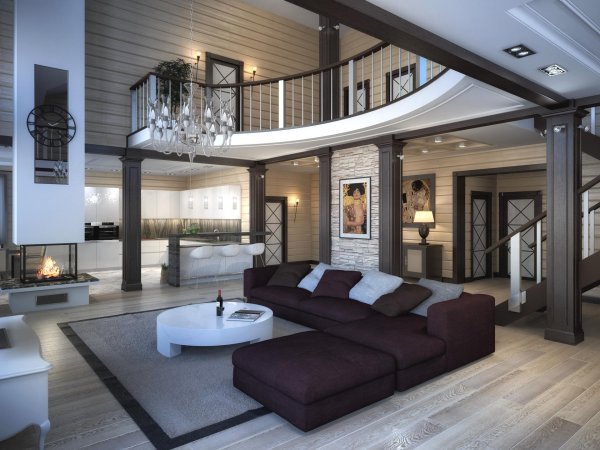 Внутри дома