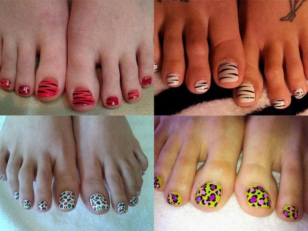 Педикюр на ногах