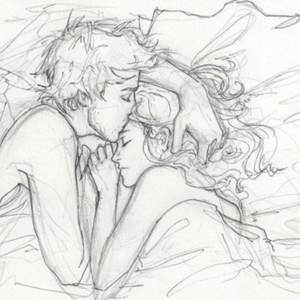 Влюбленные пары нарисованные