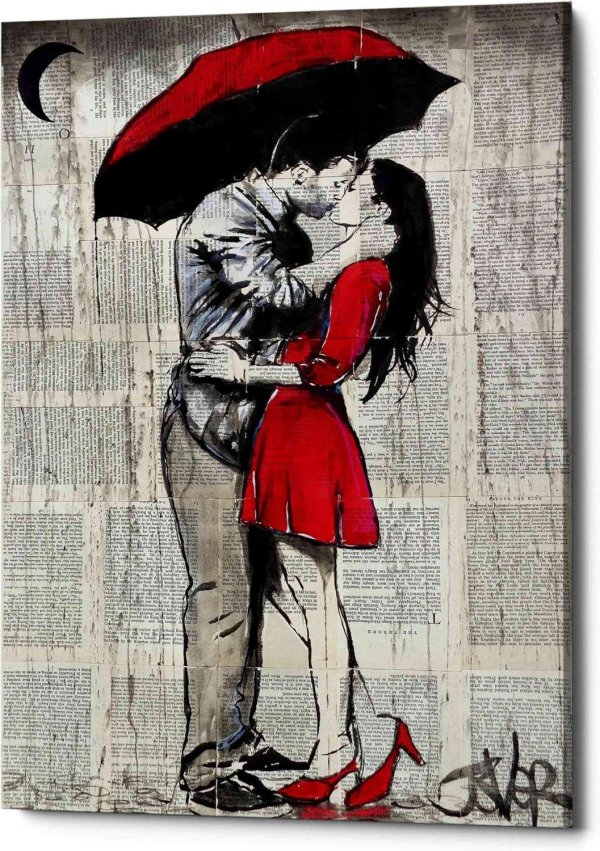 Влюбленные пары нарисованные