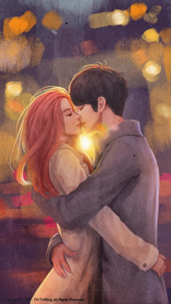 Влюбленные пары нарисованные