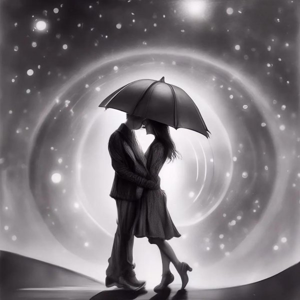 Влюбленные пары нарисованные