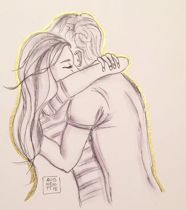 Влюбленные пары нарисованные