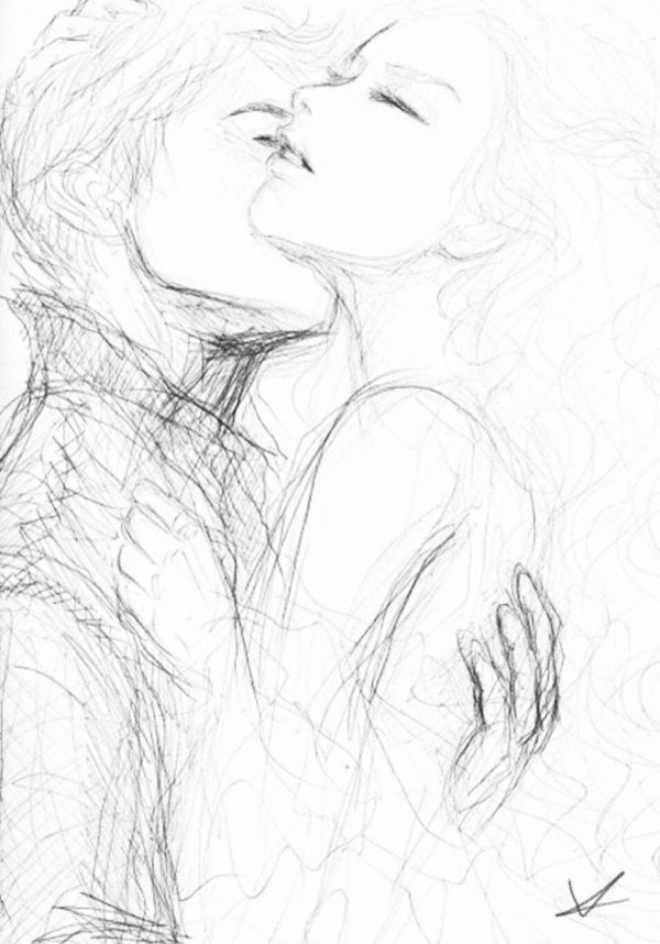 Влюбленные пары нарисованные