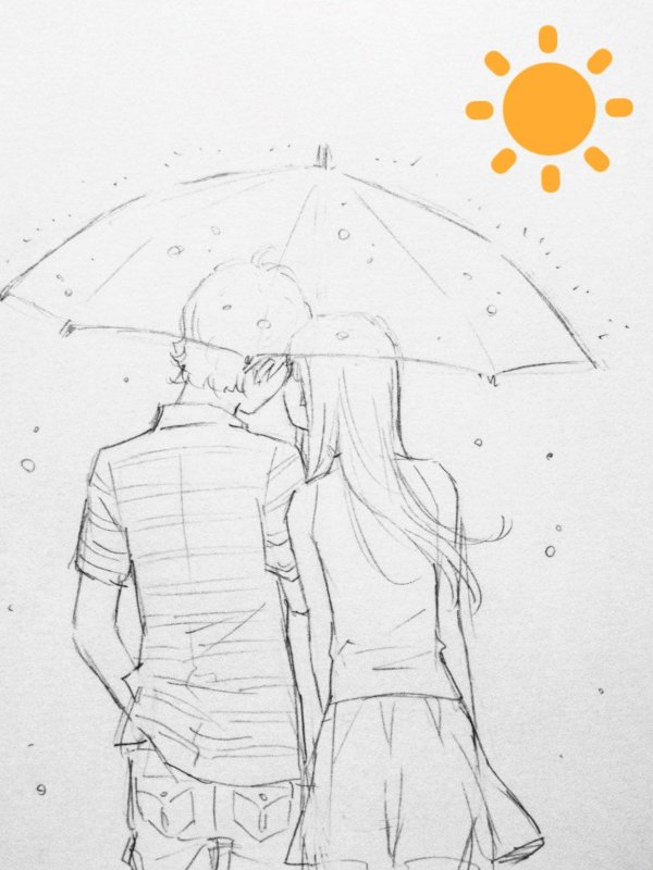 Влюбленные пары нарисованные