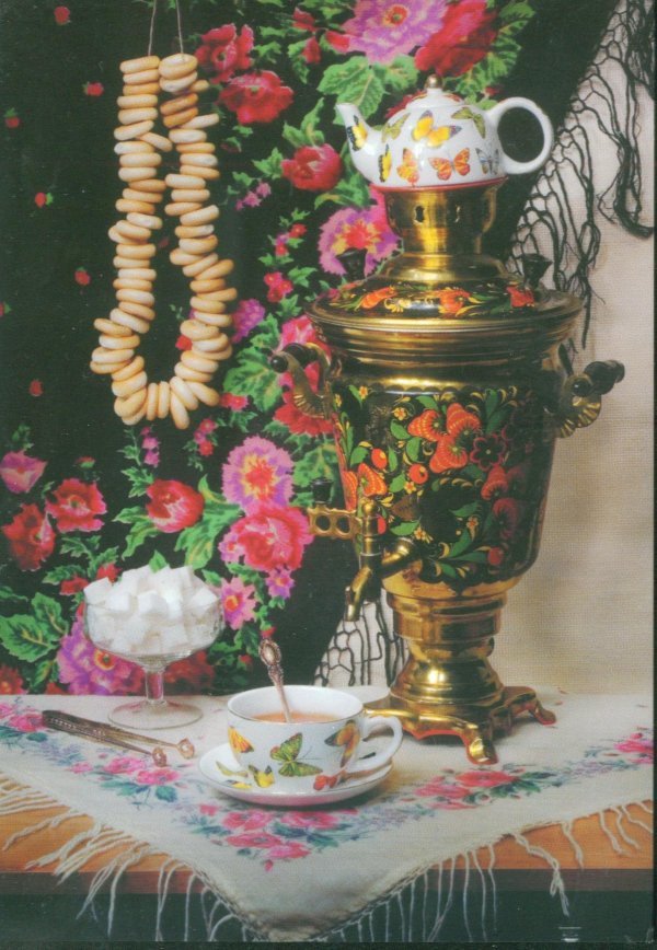 Чаепитие с самоваром