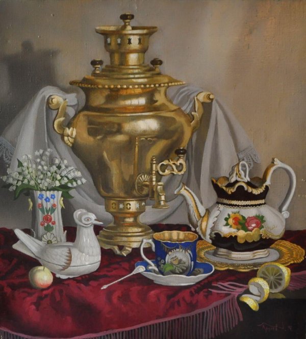 Чаепитие с самоваром