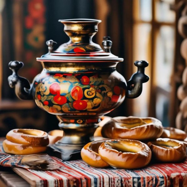 Чаепитие с самоваром